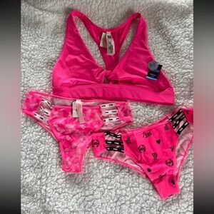Pink Ultimate Sports Bra And Cheeksters